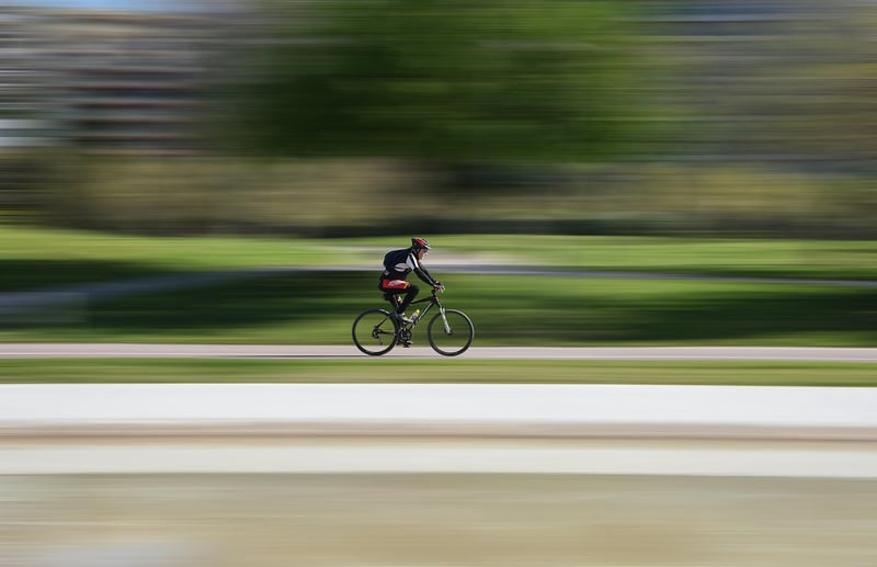 Bicycle in scenic landscape